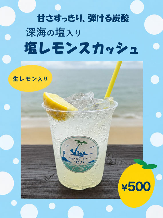 深海の塩入り 塩レモンスカッシュ